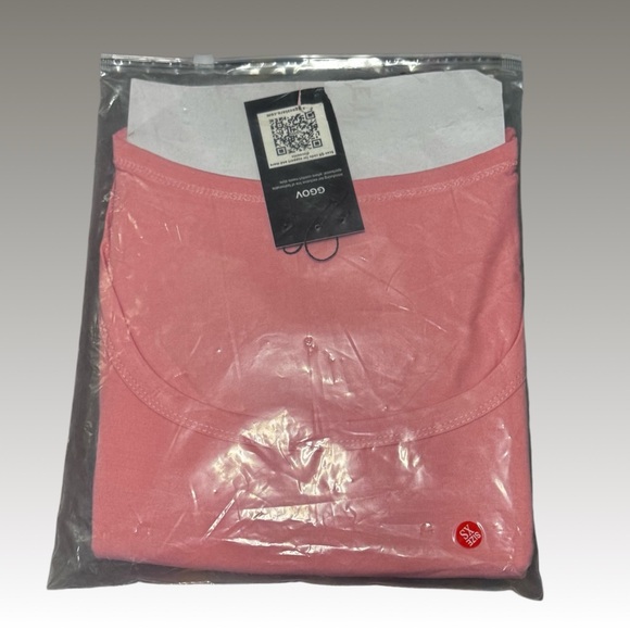 NWT Baby Pink Long Sleeve Square Neck Crop Top-XS - Picture 4 of 5